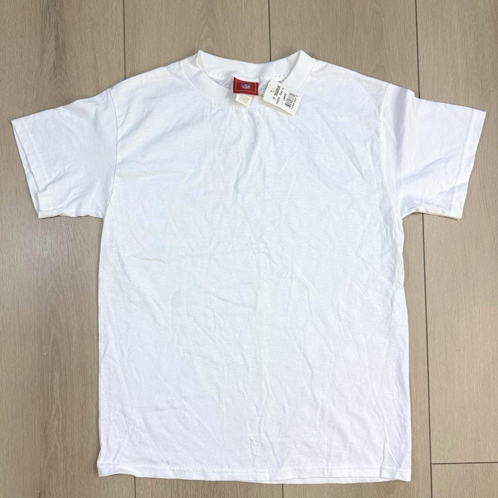 VTG 2004 NFL VF Imagewear White Blank T-Shirt Men's‎ L Made in Honduras NWT